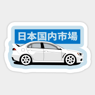 Side View Lancer Evo X Sticker